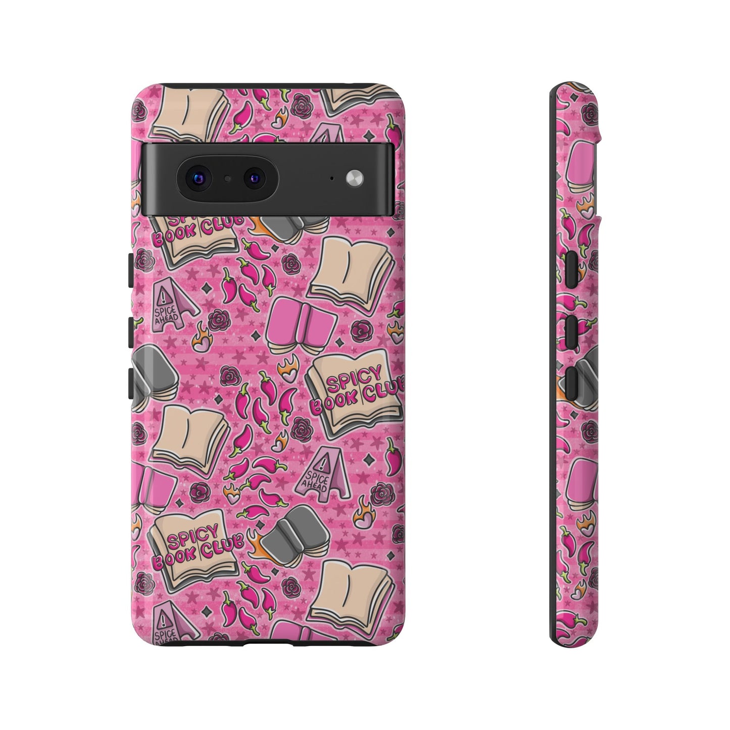 Spicy Book Club Tough Phone Case | Shockproof | Samsung Case | Google Case | Bookish