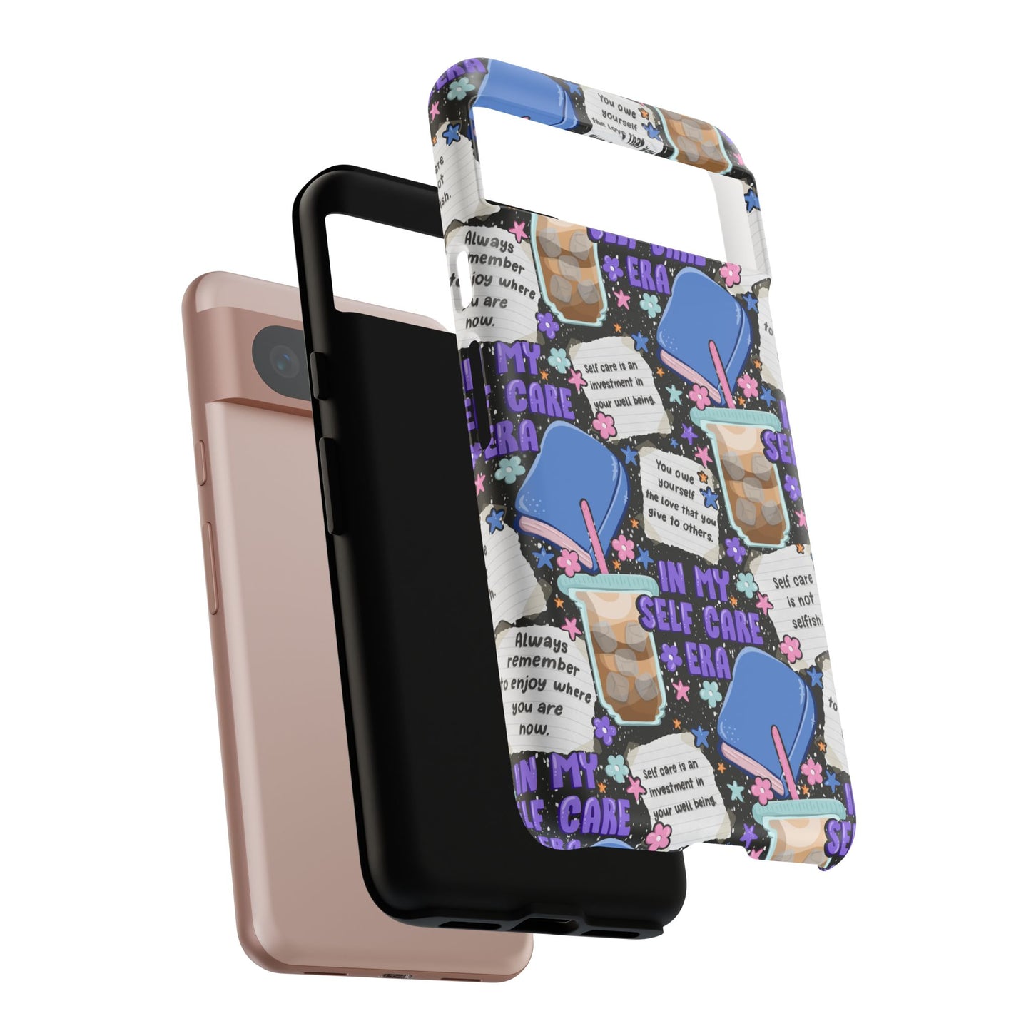 Self Care Tough Phone Case | Shockproof | Samsung Case | Google Case | Bookish
