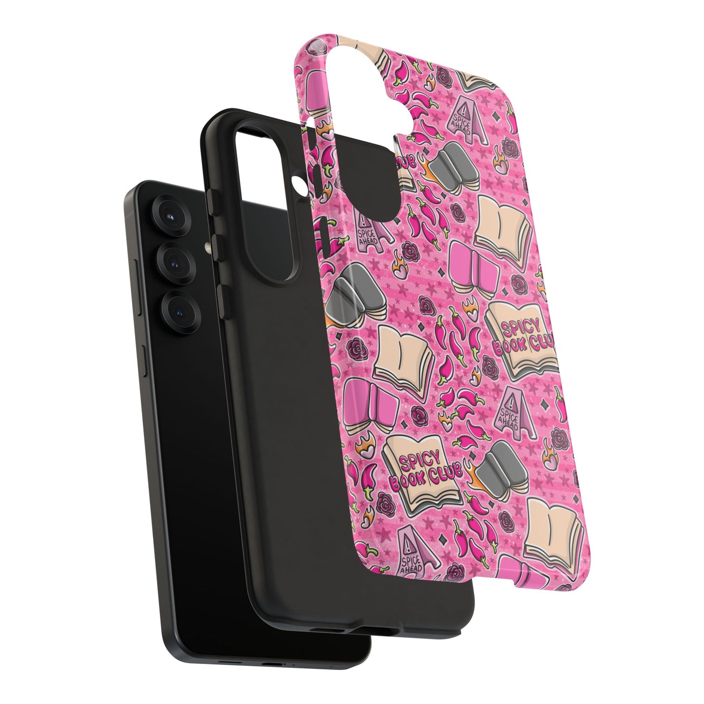 Spicy Book Club Tough Phone Case | Shockproof | Samsung Case | Google Case | Bookish