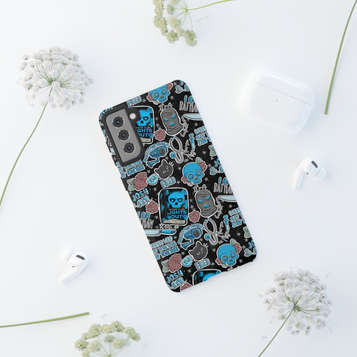 Lights Out Tough Phone Case | Shockproof | Samsung Case | Google Case | Bookish