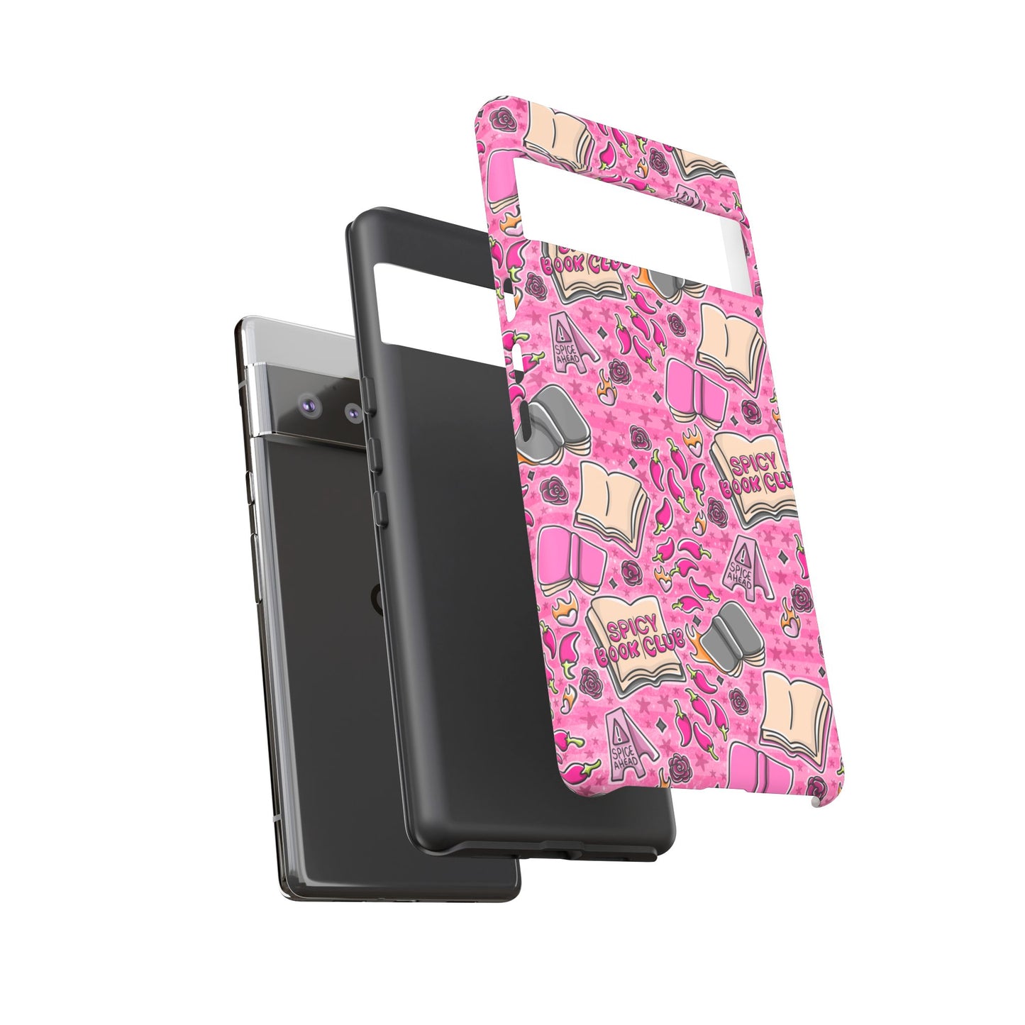 Spicy Book Club Tough Phone Case | Shockproof | Samsung Case | Google Case | Bookish