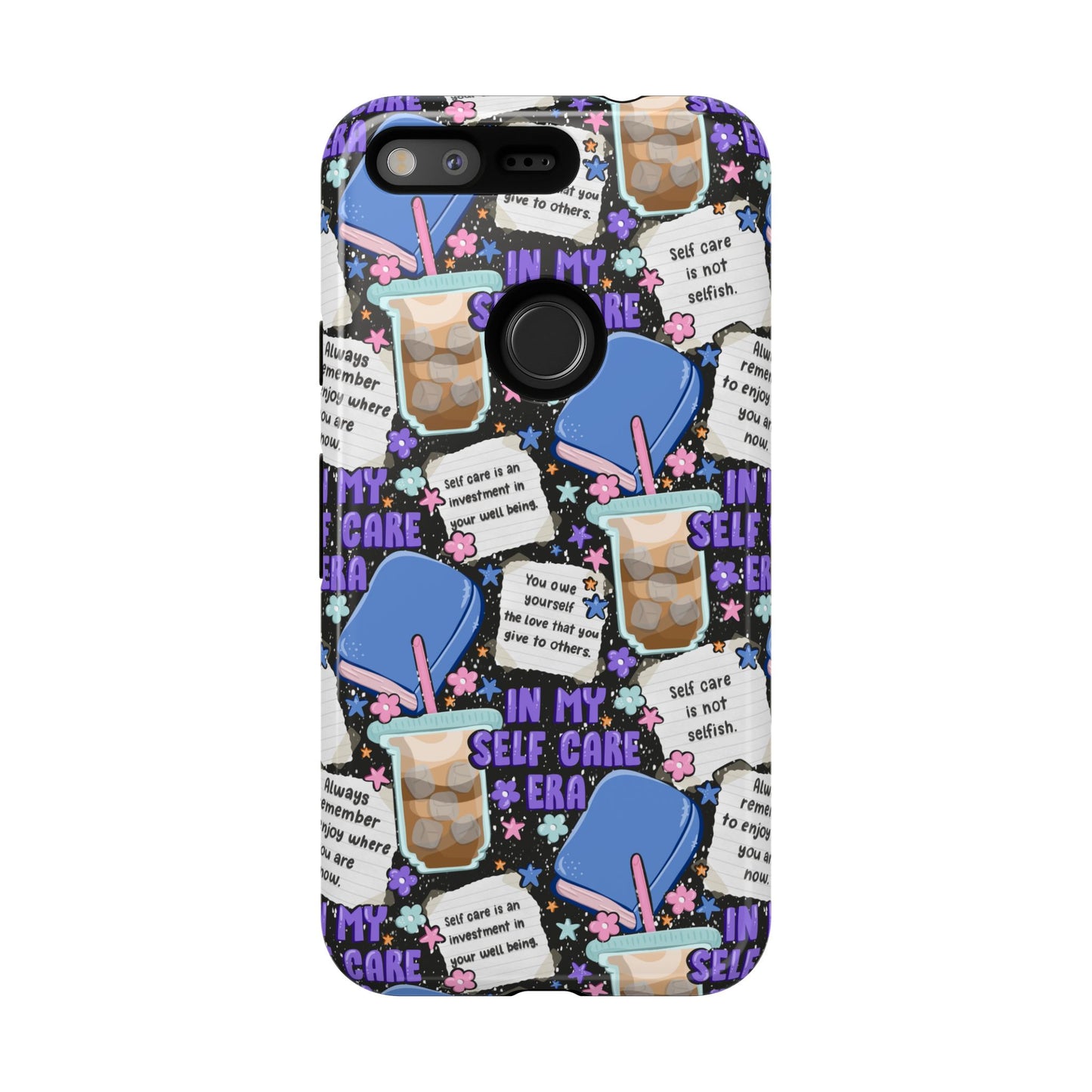 Self Care Tough Phone Case | Shockproof | Samsung Case | Google Case | Bookish
