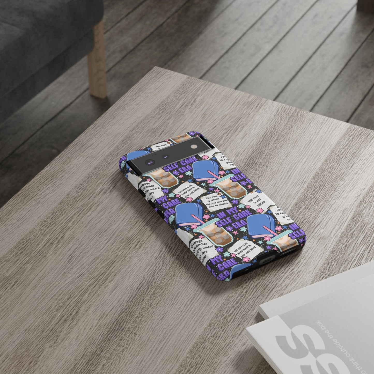 Self Care Tough Phone Case | Shockproof | Samsung Case | Google Case | Bookish