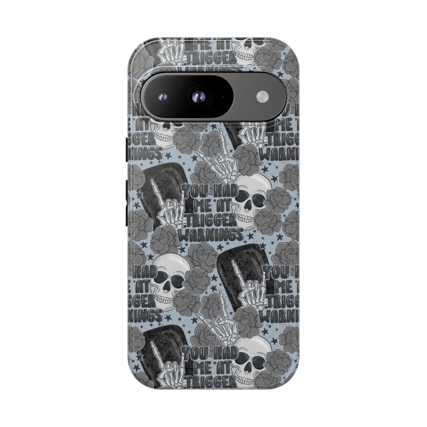 Trigger Warning Tough Phone Case | Shockproof | Samsung Case | Google Case | Bookish