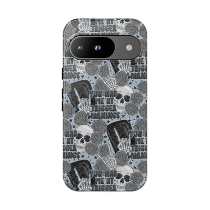Trigger Warning Tough Phone Case | Shockproof | Samsung Case | Google Case | Bookish