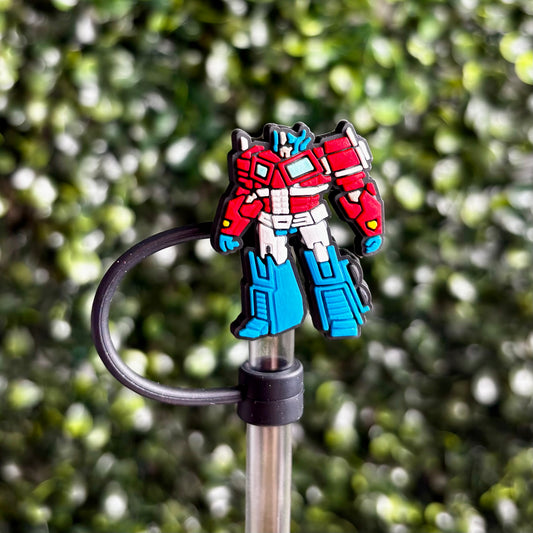 Optimus Prime Straw Topper