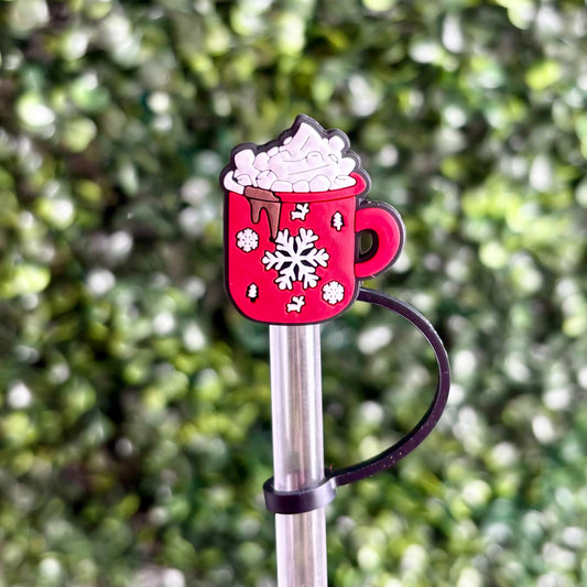 Hot Cocoa Mug Straw Topper