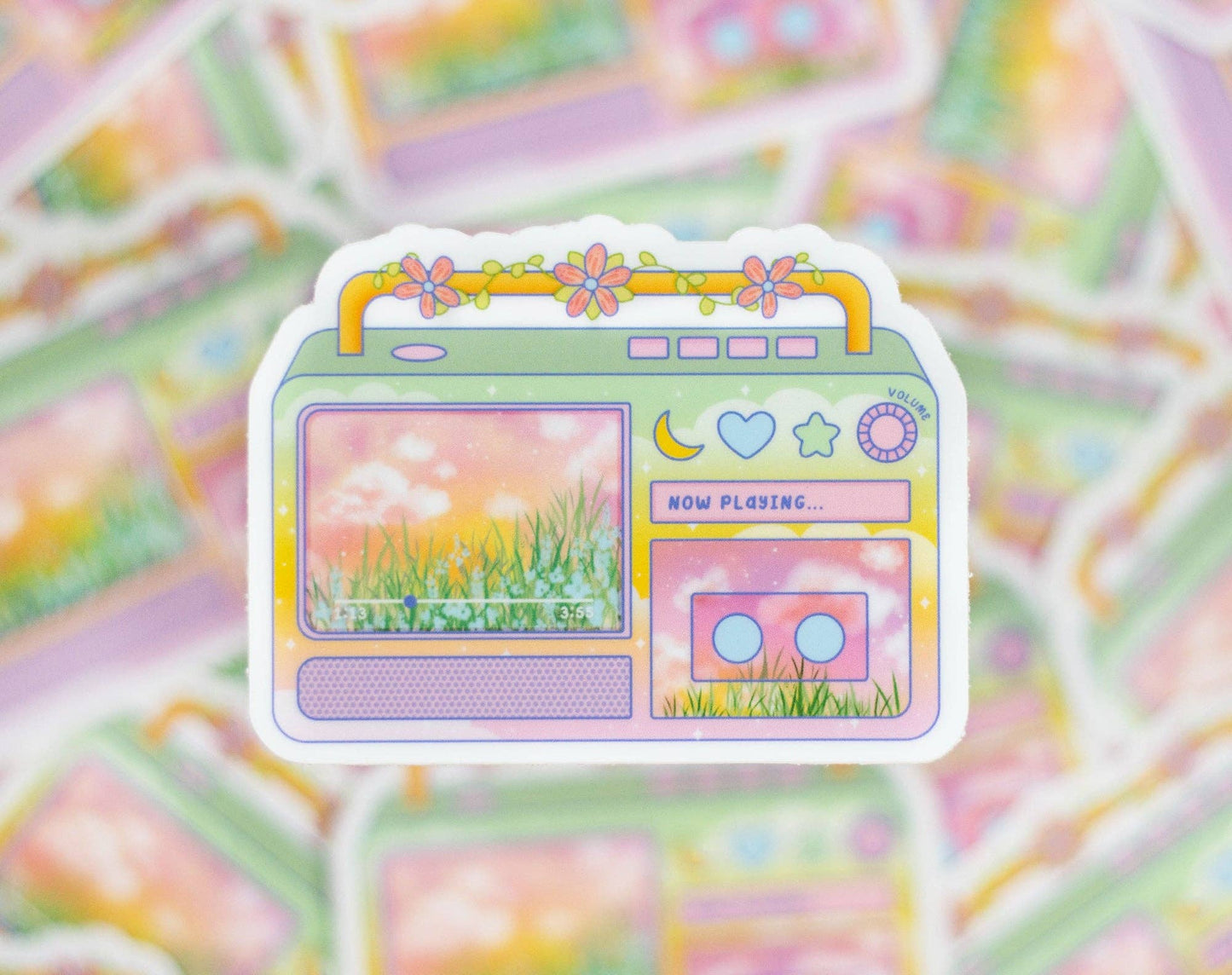 Boombox Sticker