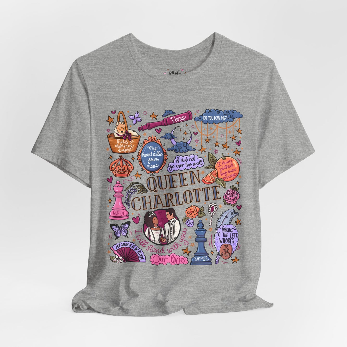 Queen Charlotte T-Shirt | Graphic Tee | Bookish Merch |