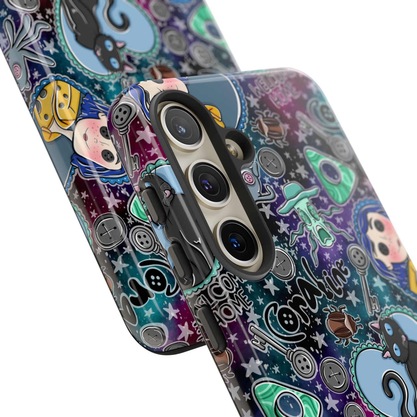 Button Girl Tough Phone Case | Shockproof | Samsung Case | Google Case |