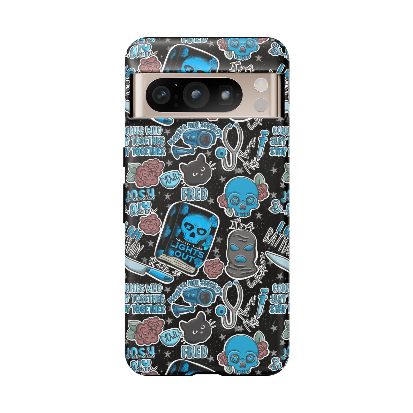 Lights Out Tough Phone Case | Shockproof | Samsung Case | Google Case | Bookish