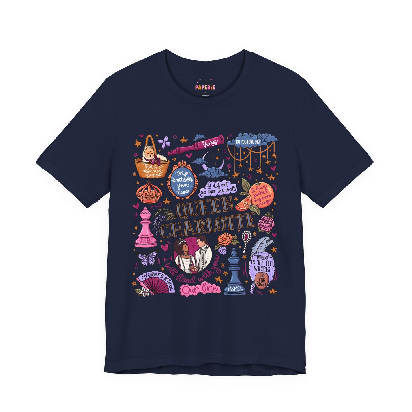 Queen Charlotte T-Shirt | Graphic Tee | Bookish Merch |