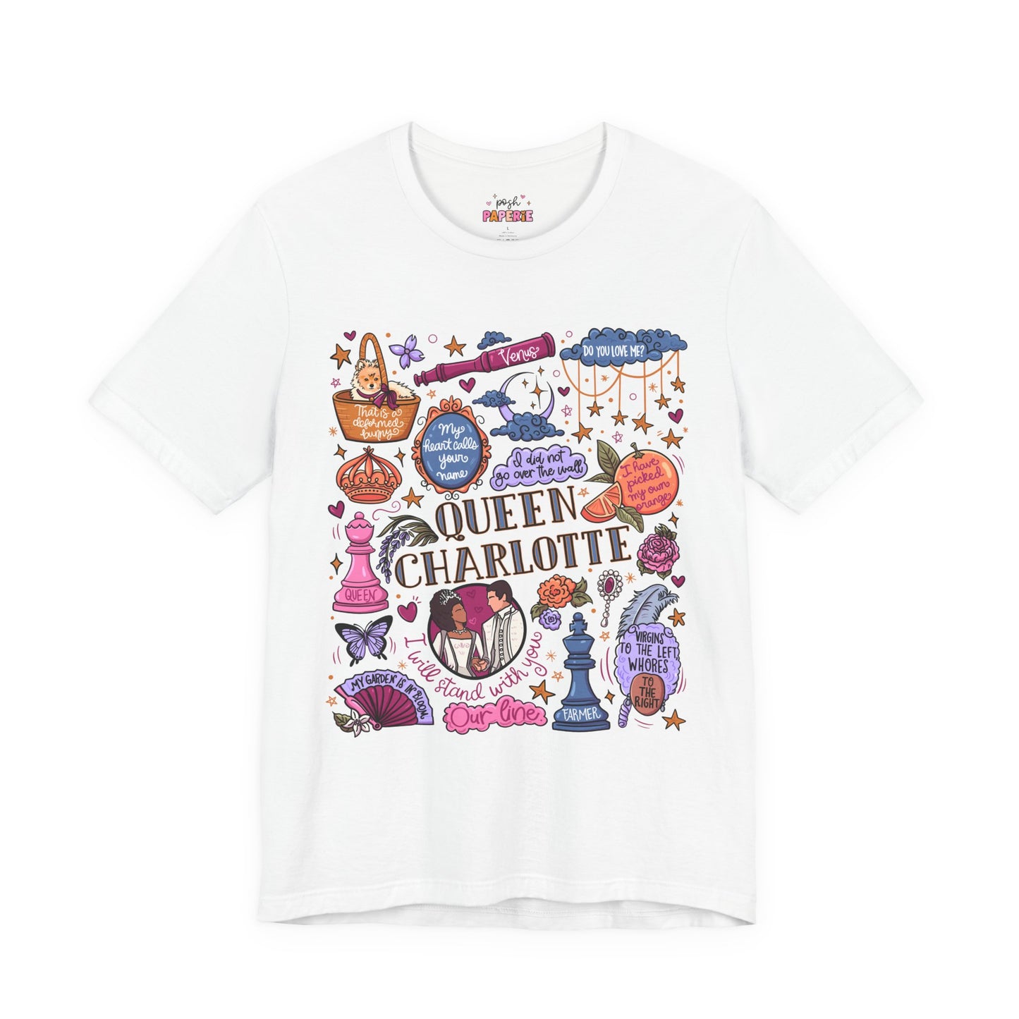 Queen Charlotte T-Shirt | Graphic Tee | Bookish Merch |