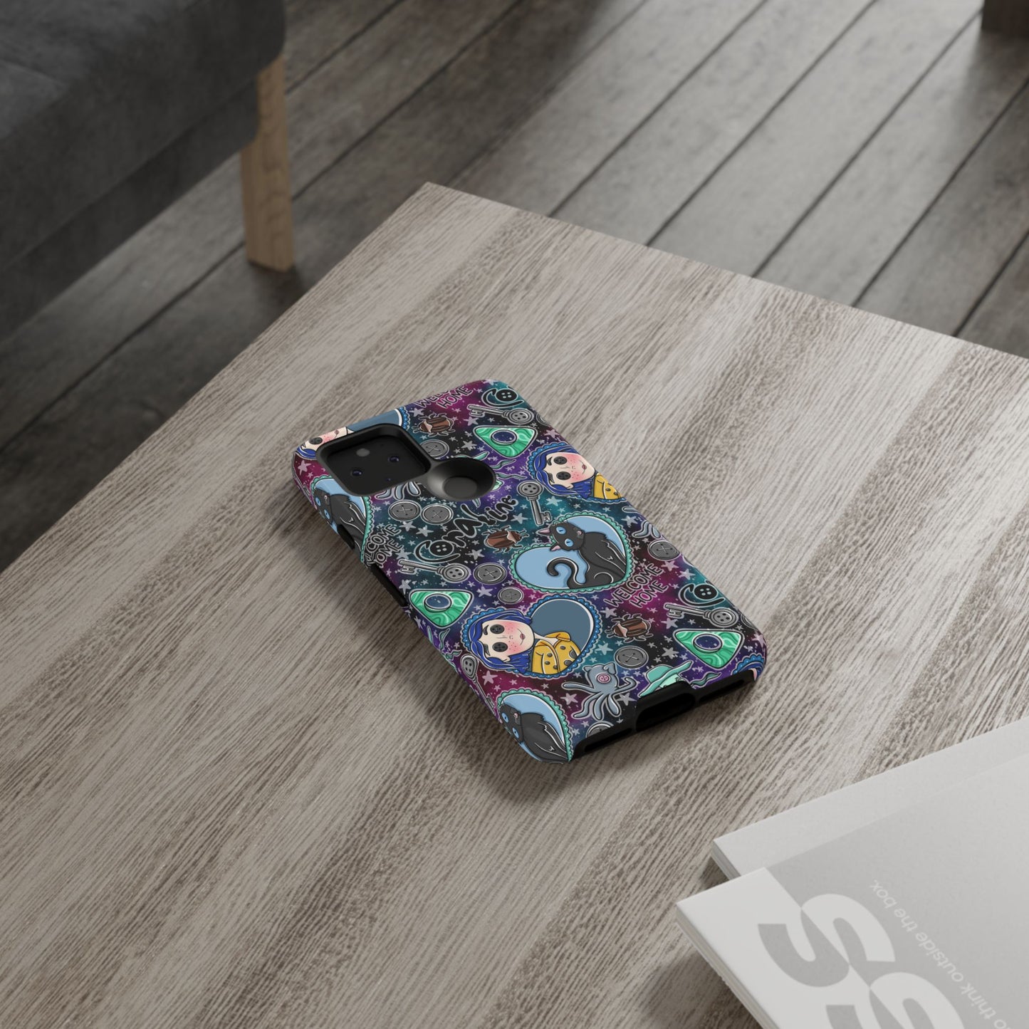 Button Girl Tough Phone Case | Shockproof | Samsung Case | Google Case |