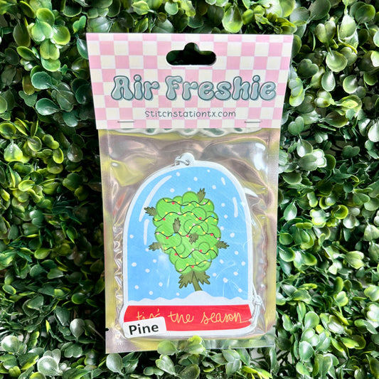 Tis' The Season Weed Snowglobe Air Freshie