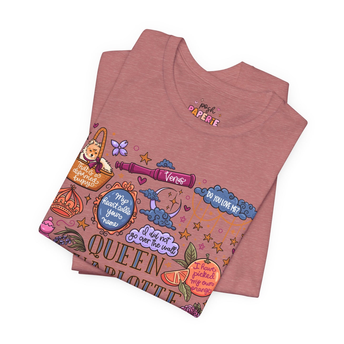 Queen Charlotte T-Shirt | Graphic Tee | Bookish Merch |
