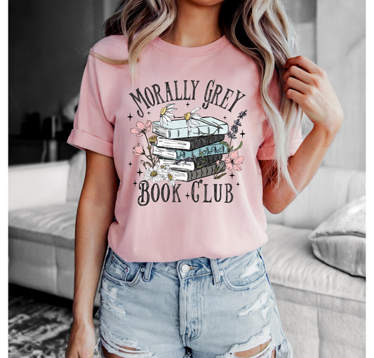 Morally Grey Book Club Bella+Canvas T-Shirt