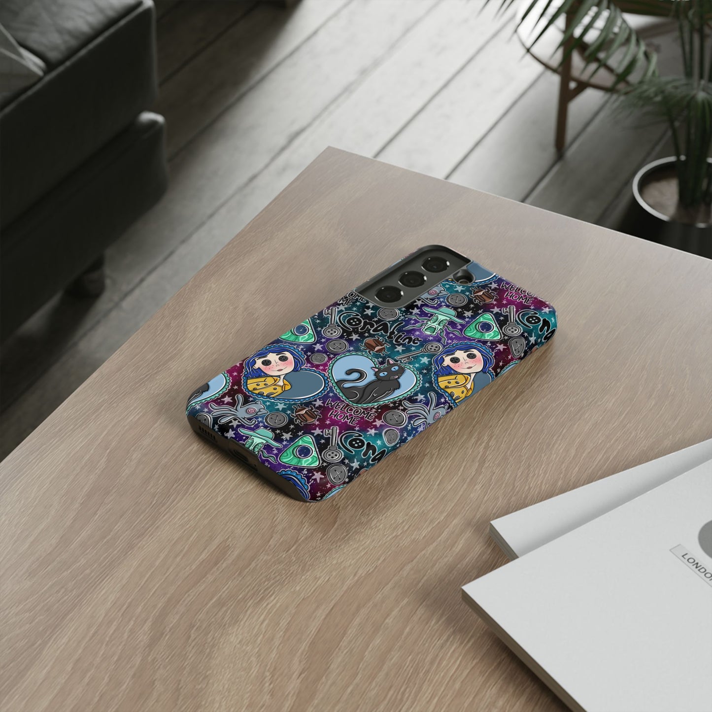 Button Girl Tough Phone Case | Shockproof | Samsung Case | Google Case |