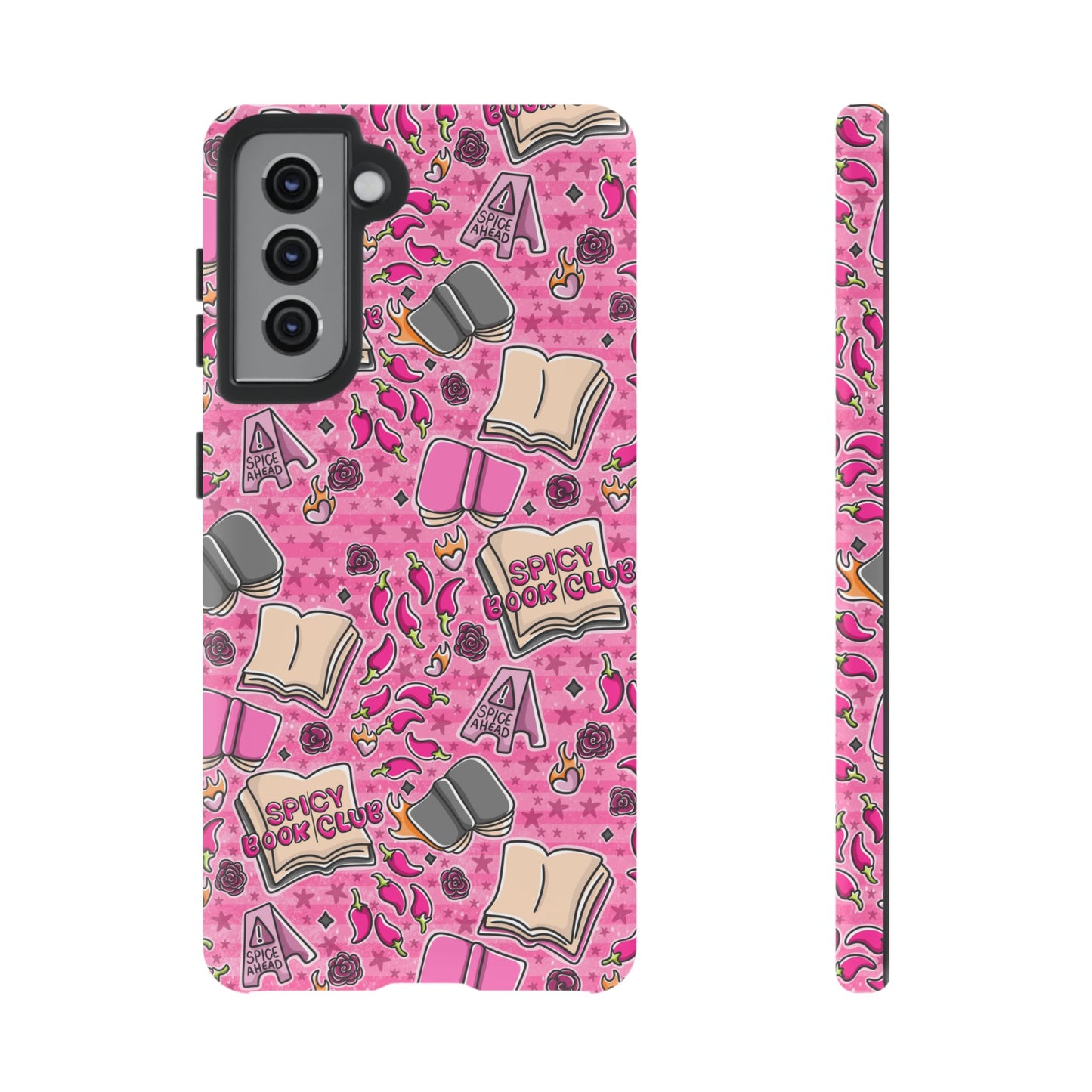 Spicy Book Club Tough Phone Case | Shockproof | Samsung Case | Google Case | Bookish