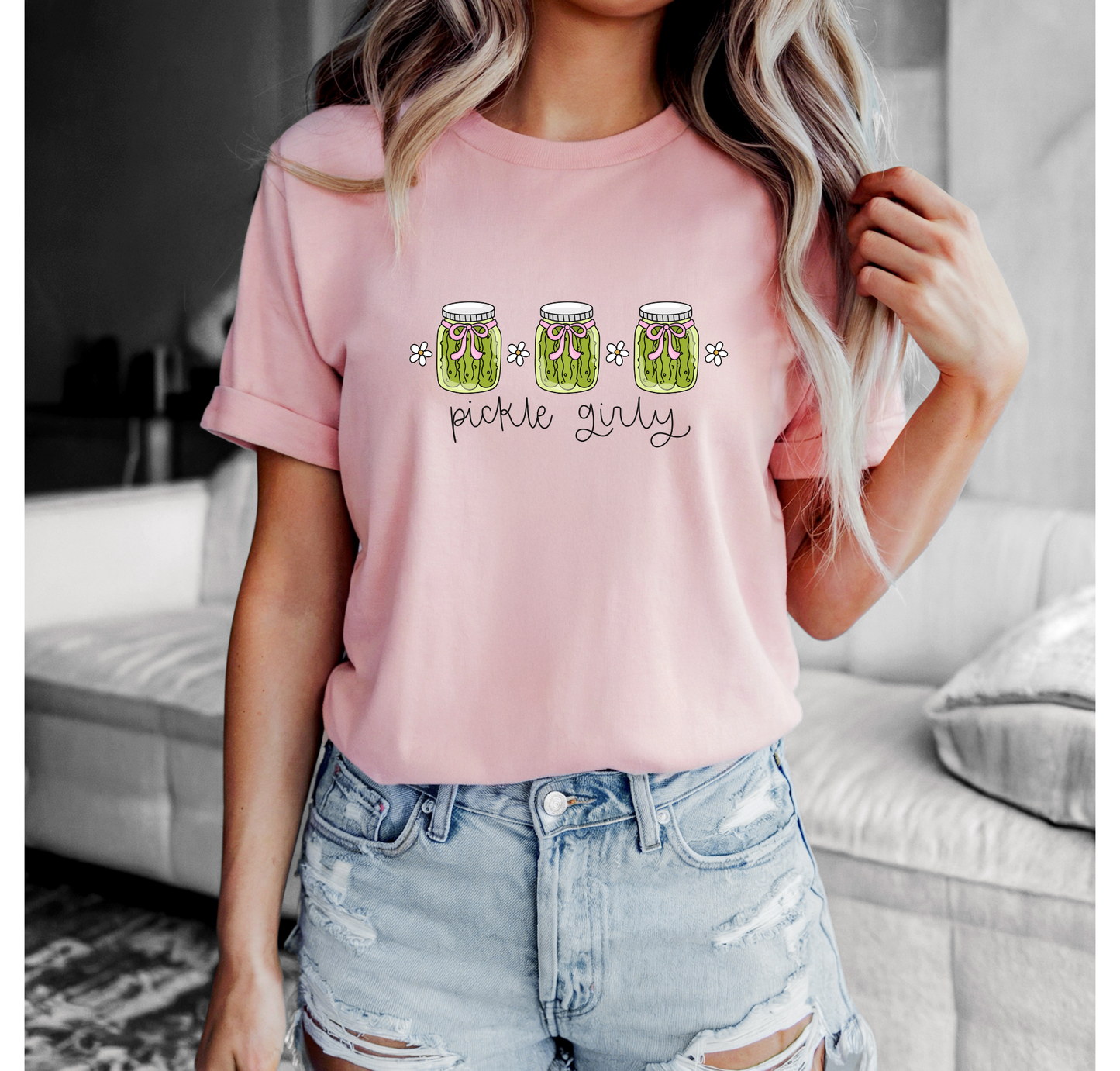Pickle Girly Bella+Canvas T-Shirt