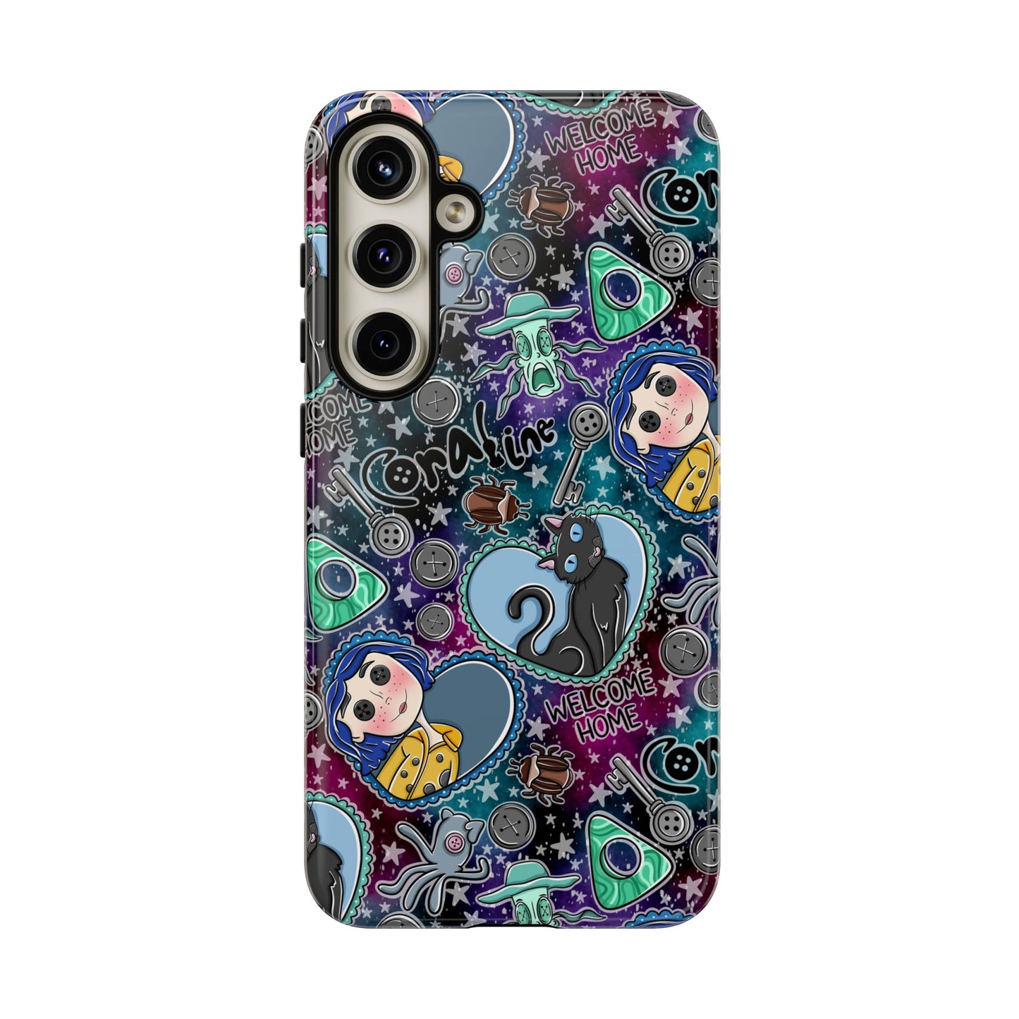 Button Girl Tough Phone Case | Shockproof | Samsung Case | Google Case |