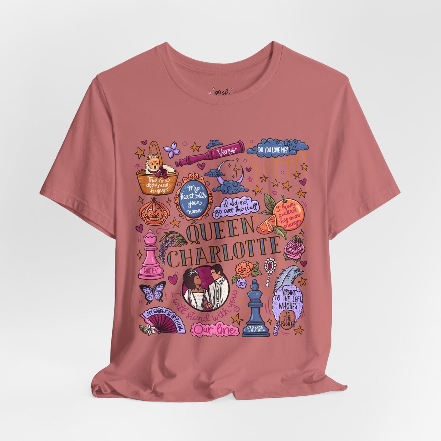 Queen Charlotte T-Shirt | Graphic Tee | Bookish Merch |