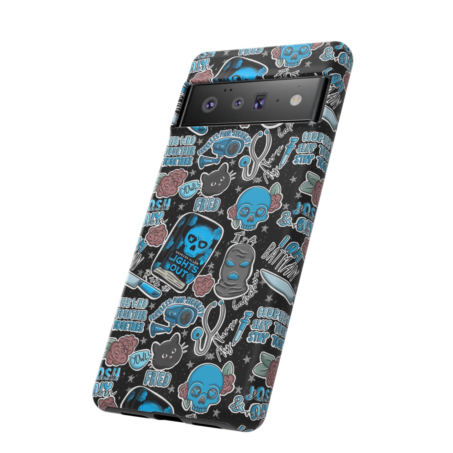 Lights Out Tough Phone Case | Shockproof | Samsung Case | Google Case | Bookish