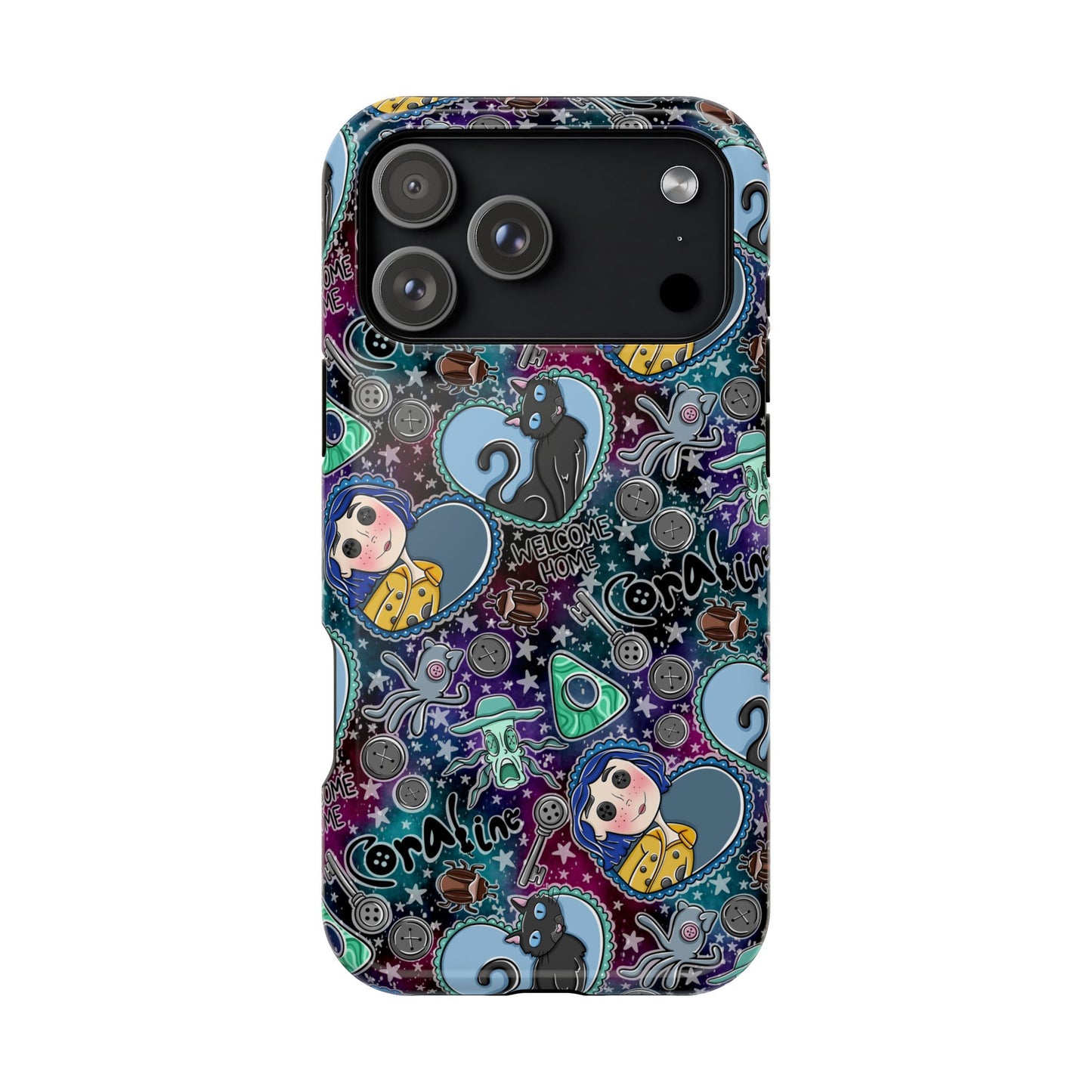 Button Girl MagSafe Tough Phone Case | Shockproof | iPhone Case |