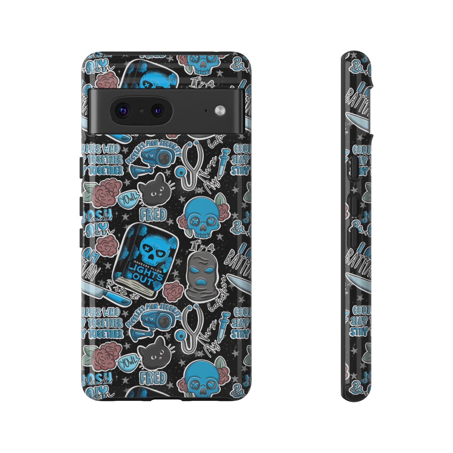 Lights Out Tough Phone Case | Shockproof | Samsung Case | Google Case | Bookish