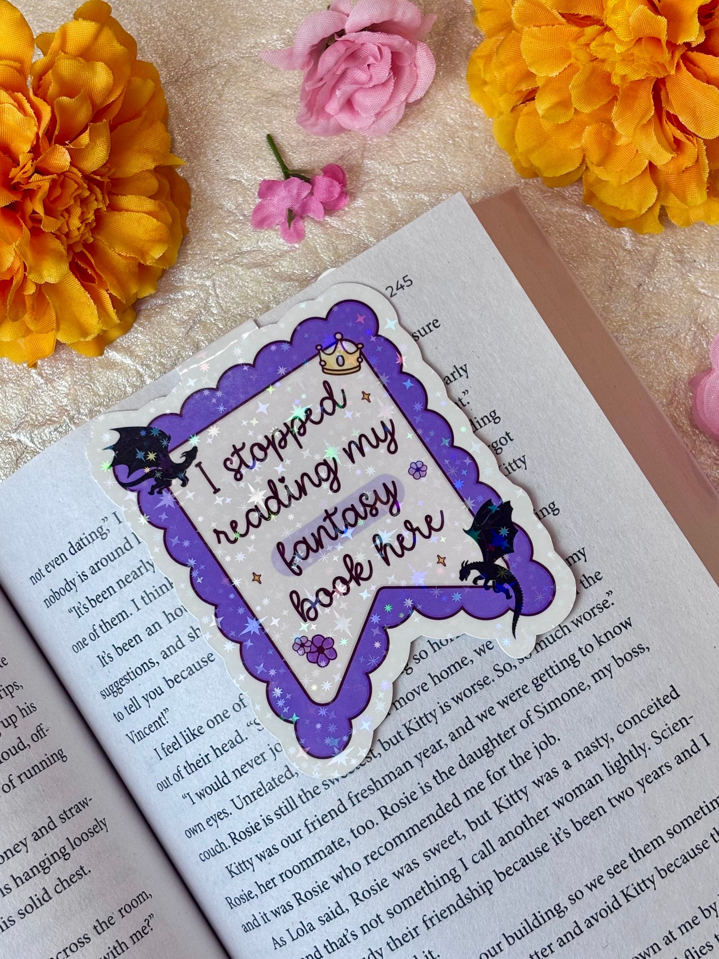 I Stopped Reading My Fantasy Book Here Magnetic Bookmark