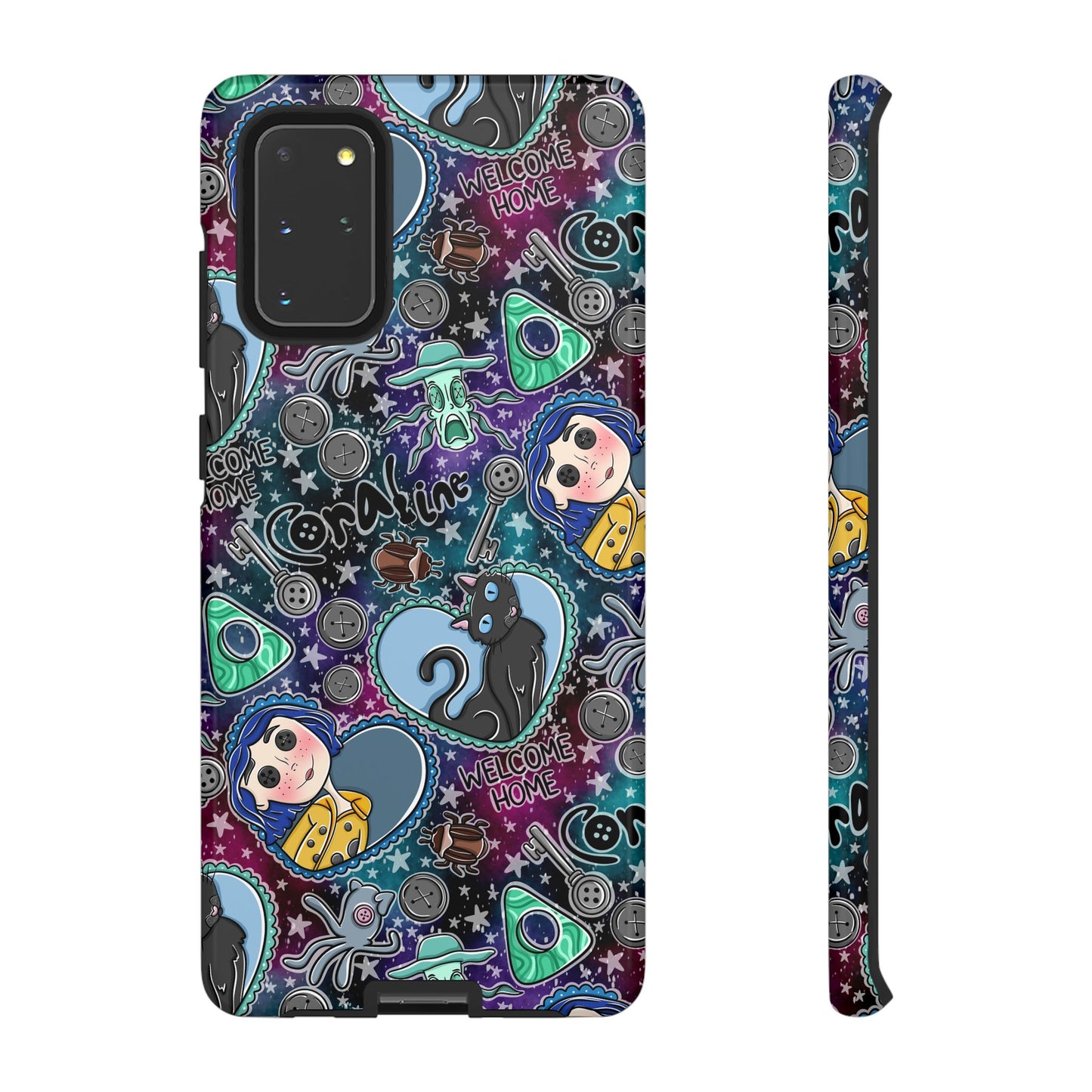Button Girl Tough Phone Case | Shockproof | Samsung Case | Google Case |