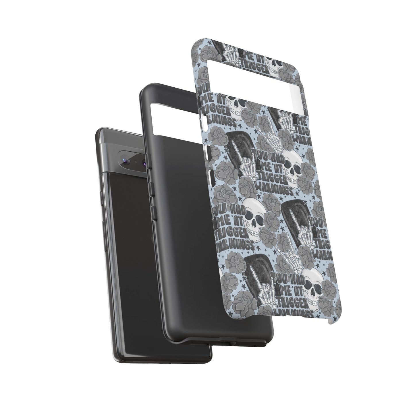 Trigger Warning Tough Phone Case | Shockproof | Samsung Case | Google Case | Bookish