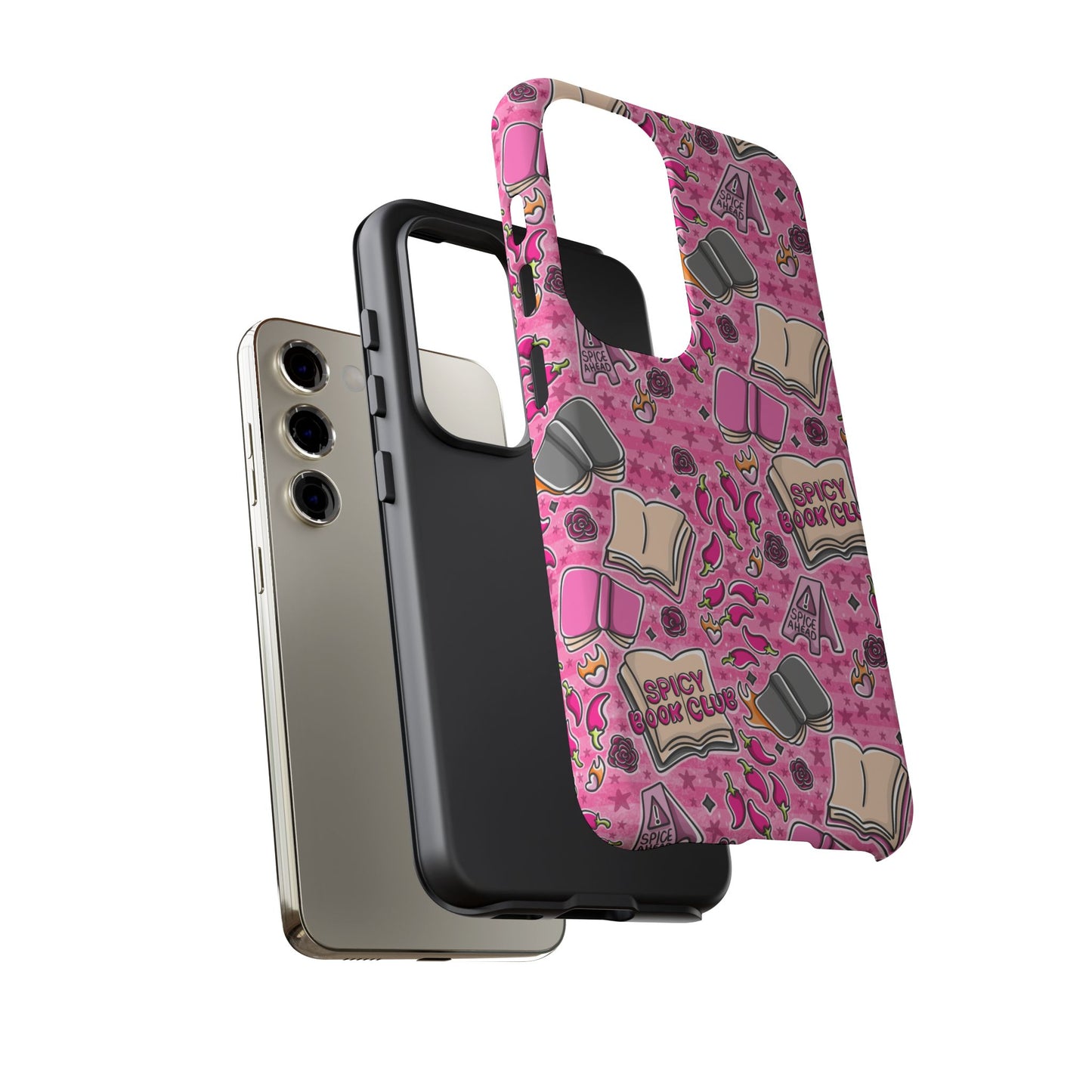 Spicy Book Club Tough Phone Case | Shockproof | Samsung Case | Google Case | Bookish