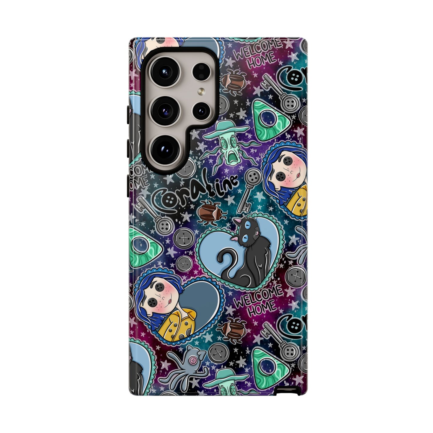 Button Girl Tough Phone Case | Shockproof | Samsung Case | Google Case |