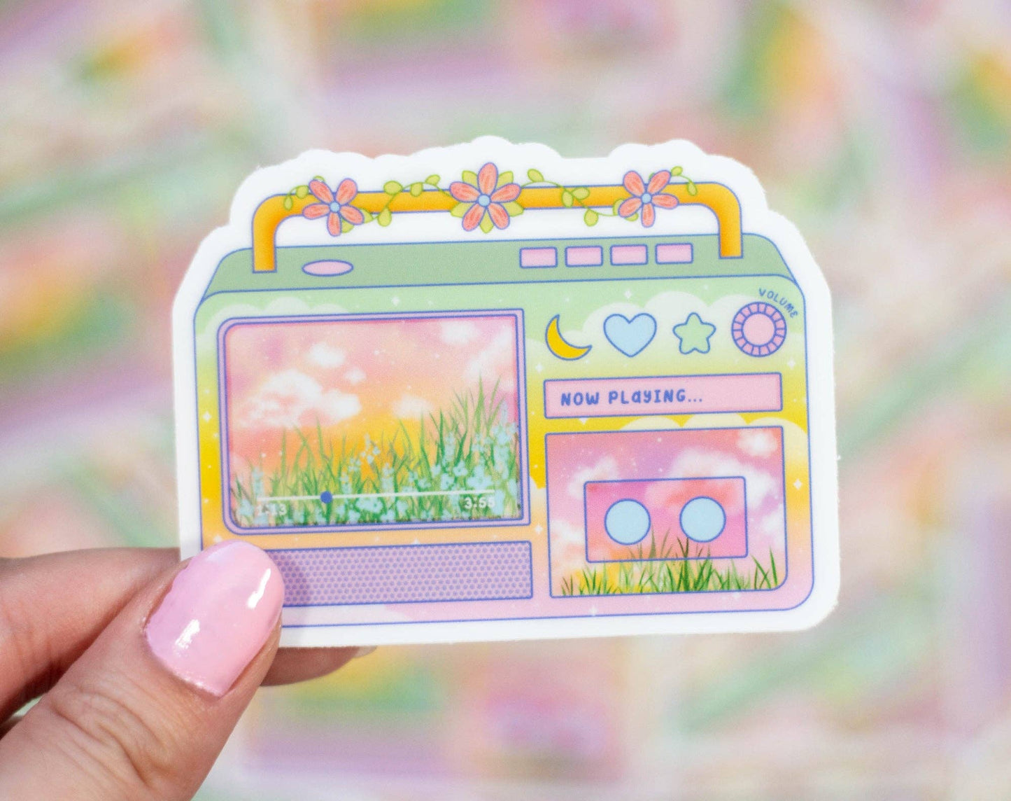 Boombox Sticker