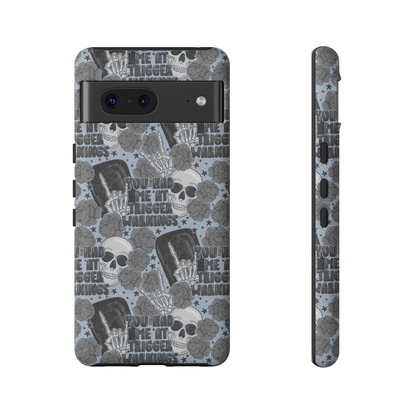 Trigger Warning Tough Phone Case | Shockproof | Samsung Case | Google Case | Bookish