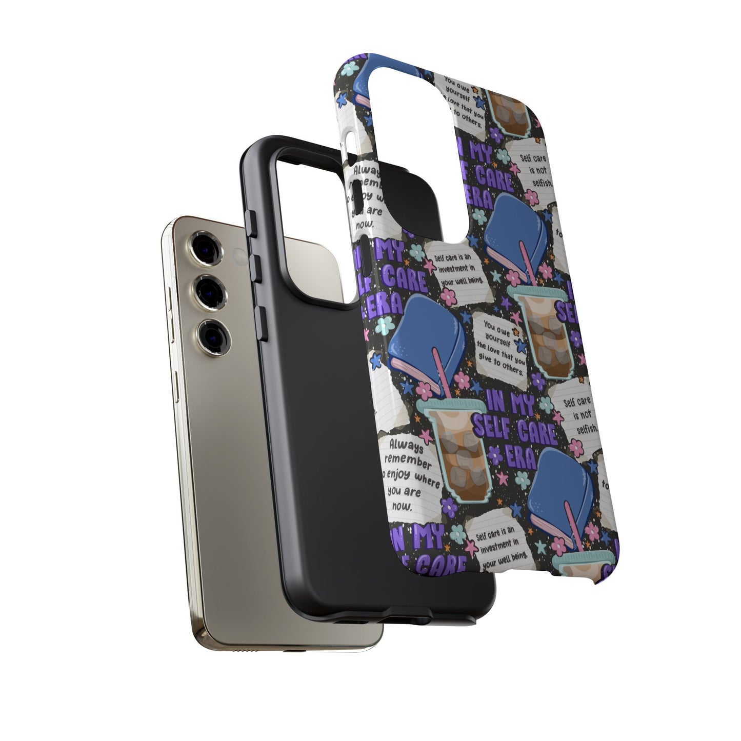 Self Care Tough Phone Case | Shockproof | Samsung Case | Google Case | Bookish