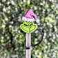Pink Grinch Straw Topper