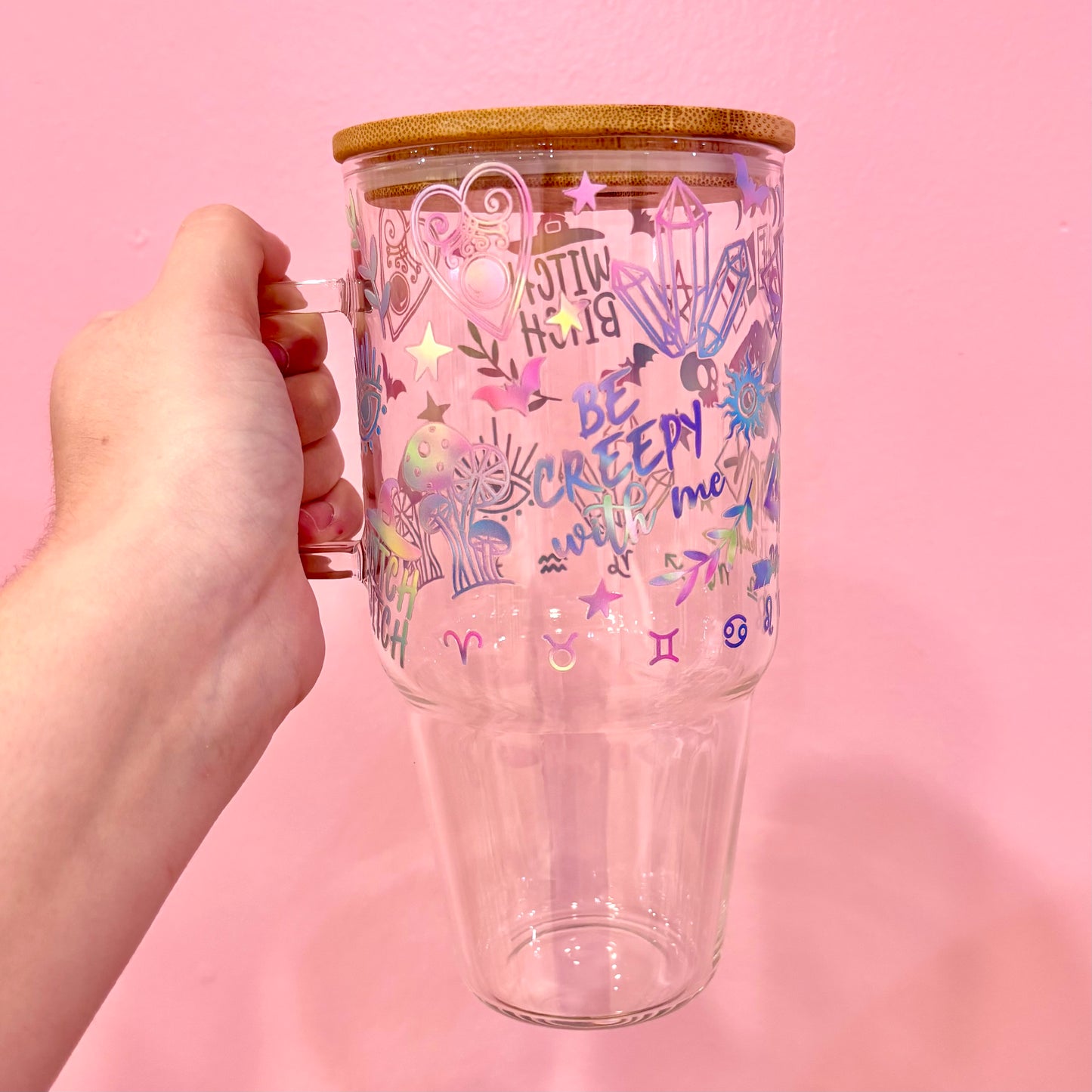 Spell Book 32oz Glass Tumbler