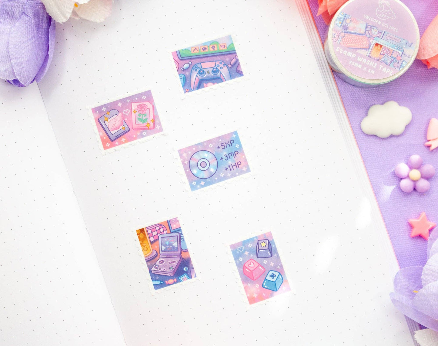 Game Time Stamp Washi Tape