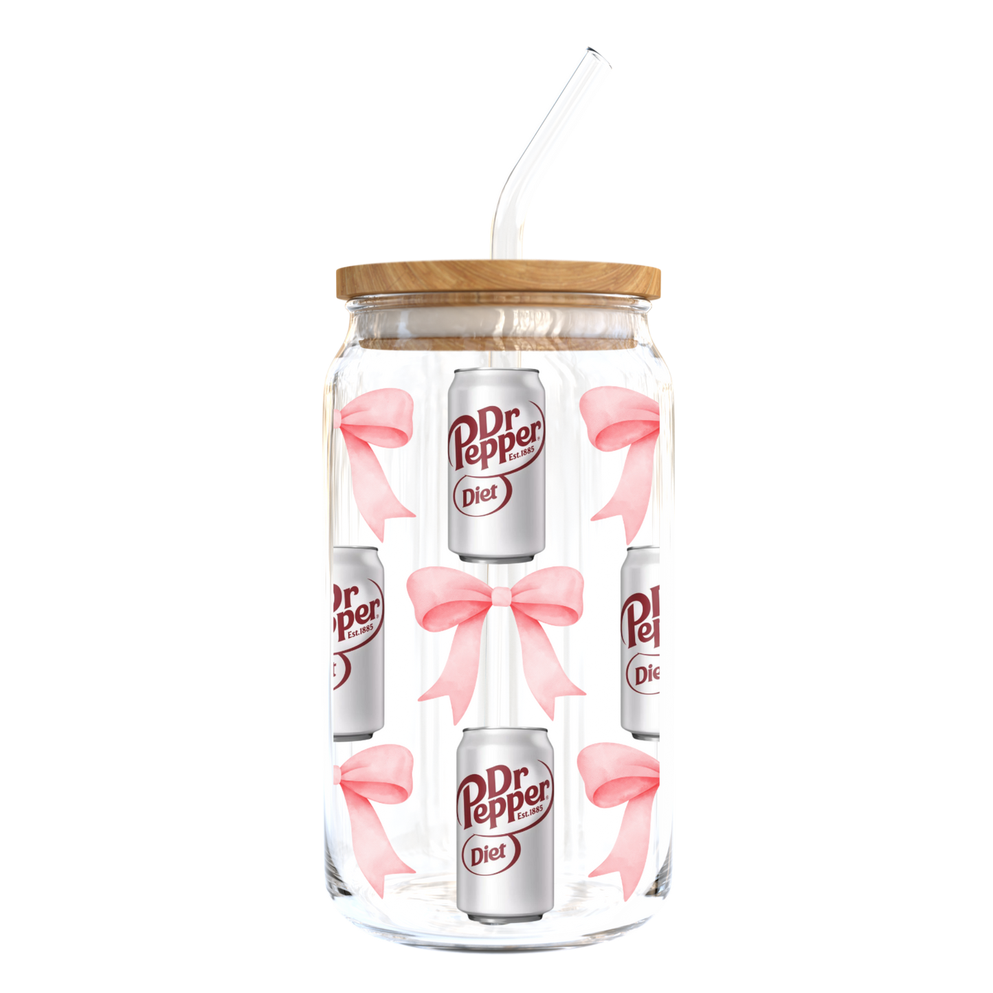 Diet Dr. Pepper & Bows Cup