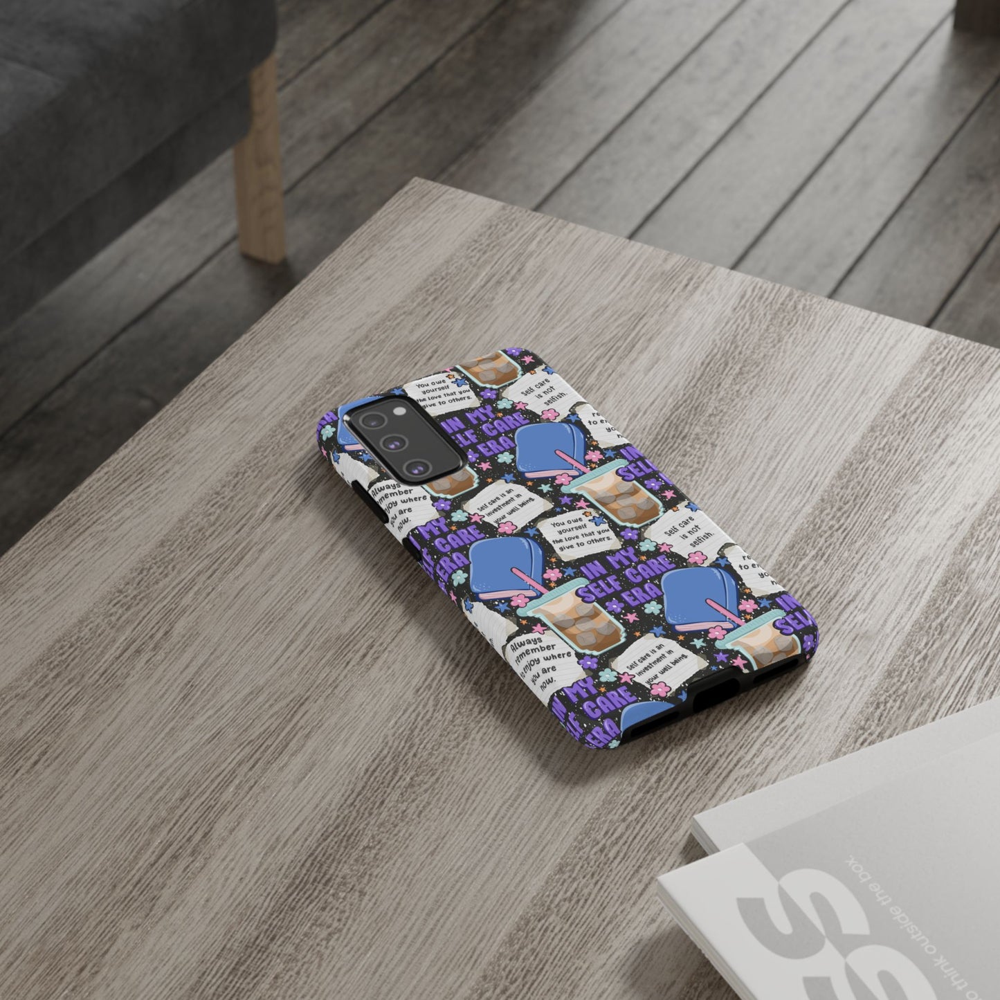 Self Care Tough Phone Case | Shockproof | Samsung Case | Google Case | Bookish
