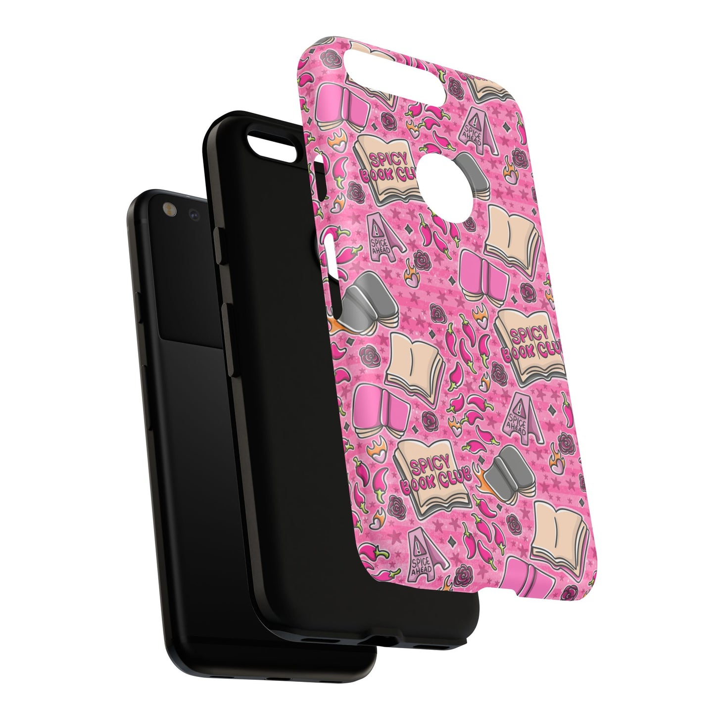 Spicy Book Club Tough Phone Case | Shockproof | Samsung Case | Google Case | Bookish