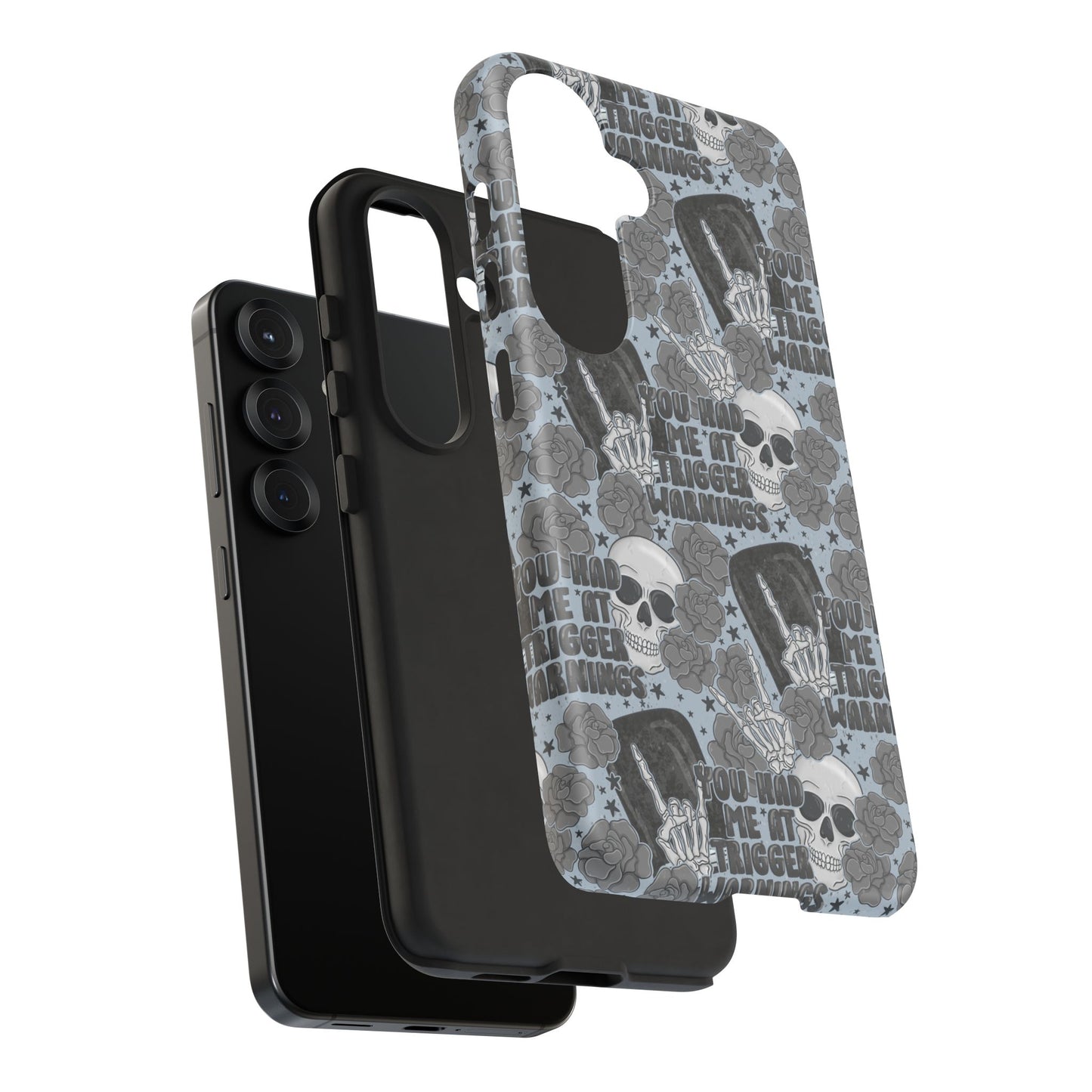 Trigger Warning Tough Phone Case | Shockproof | Samsung Case | Google Case | Bookish