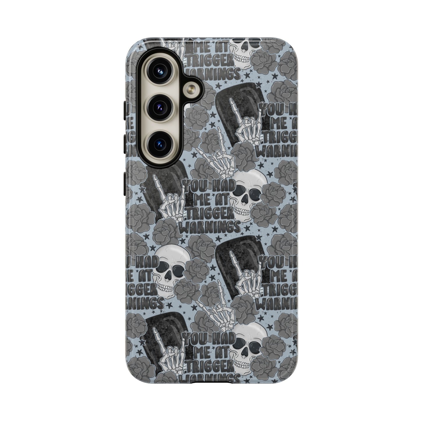 Trigger Warning Tough Phone Case | Shockproof | Samsung Case | Google Case | Bookish