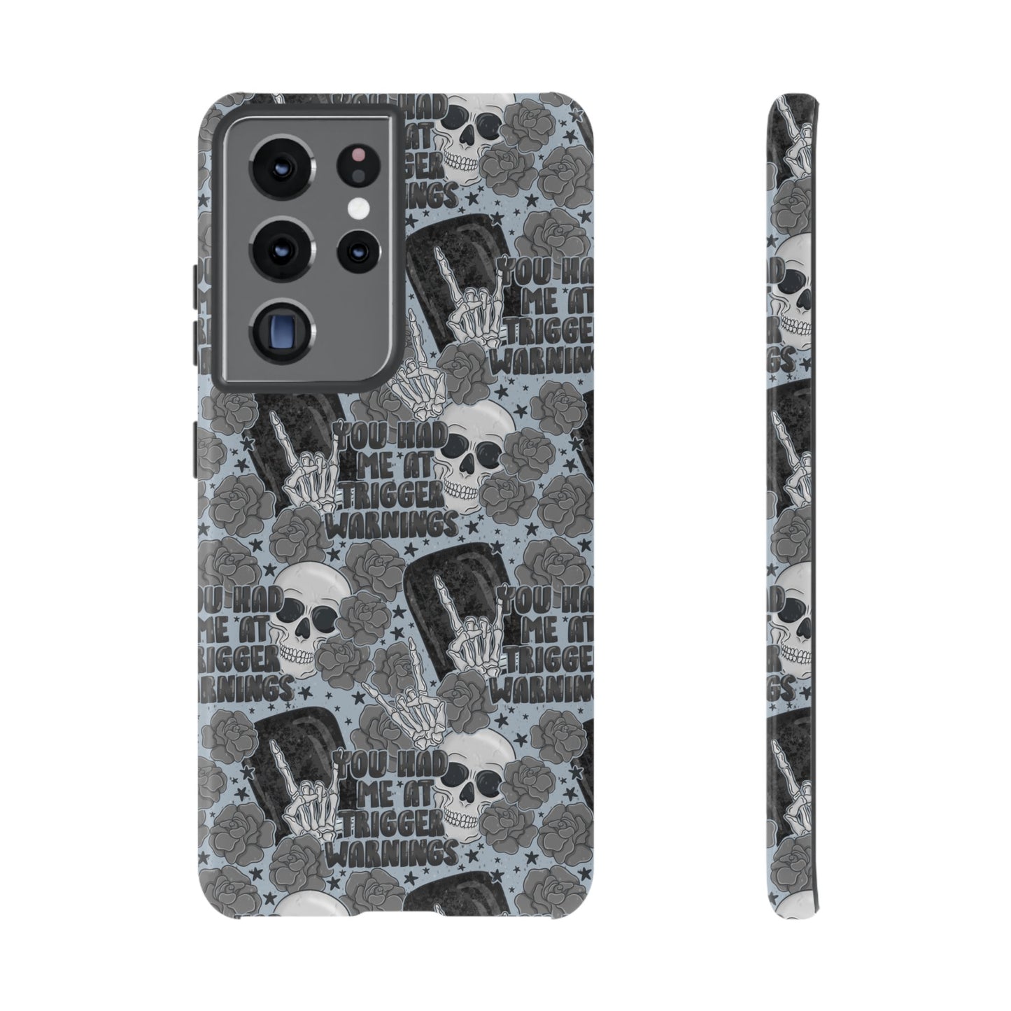 Trigger Warning Tough Phone Case | Shockproof | Samsung Case | Google Case | Bookish