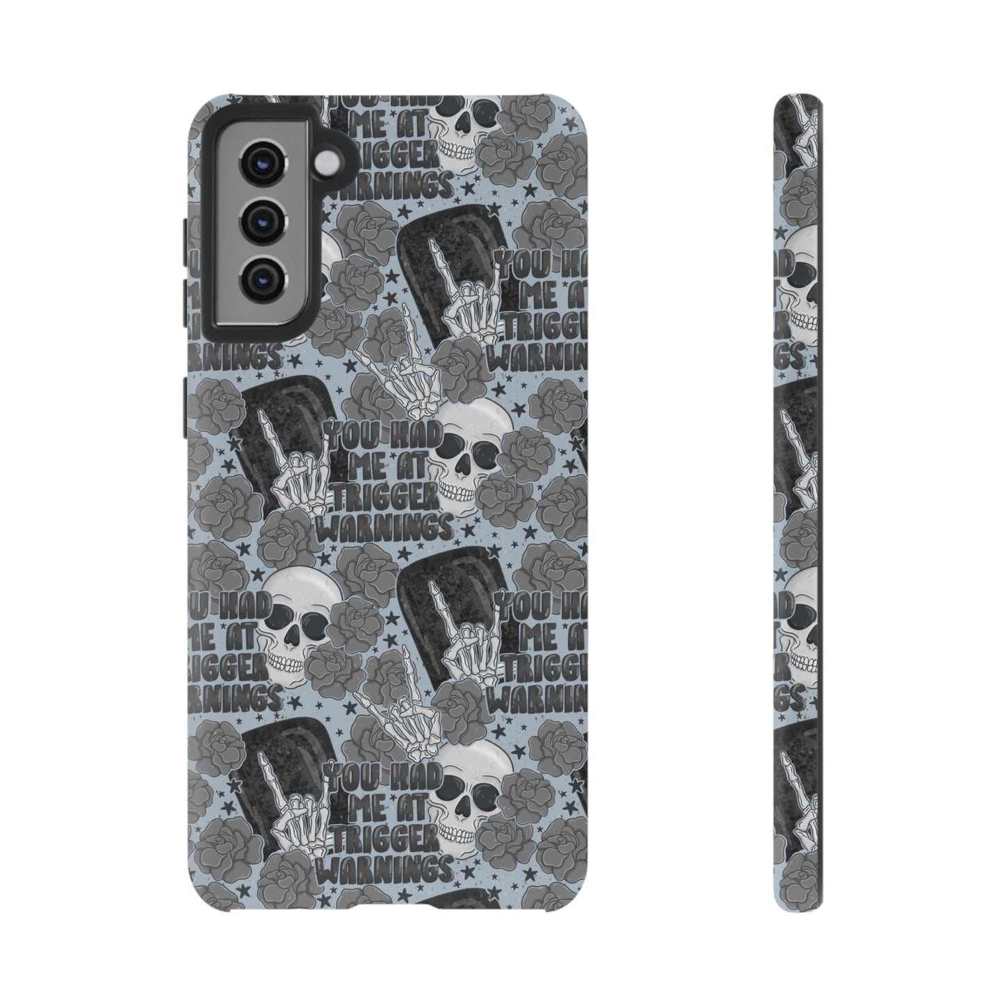 Trigger Warning Tough Phone Case | Shockproof | Samsung Case | Google Case | Bookish