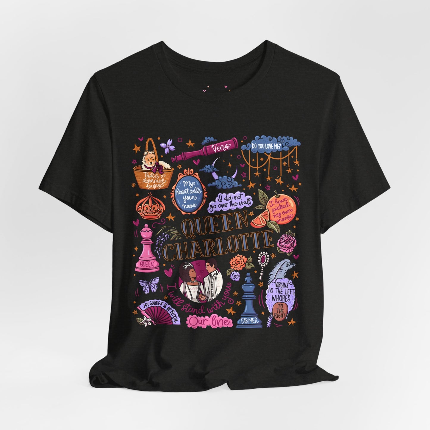 Queen Charlotte T-Shirt | Graphic Tee | Bookish Merch |