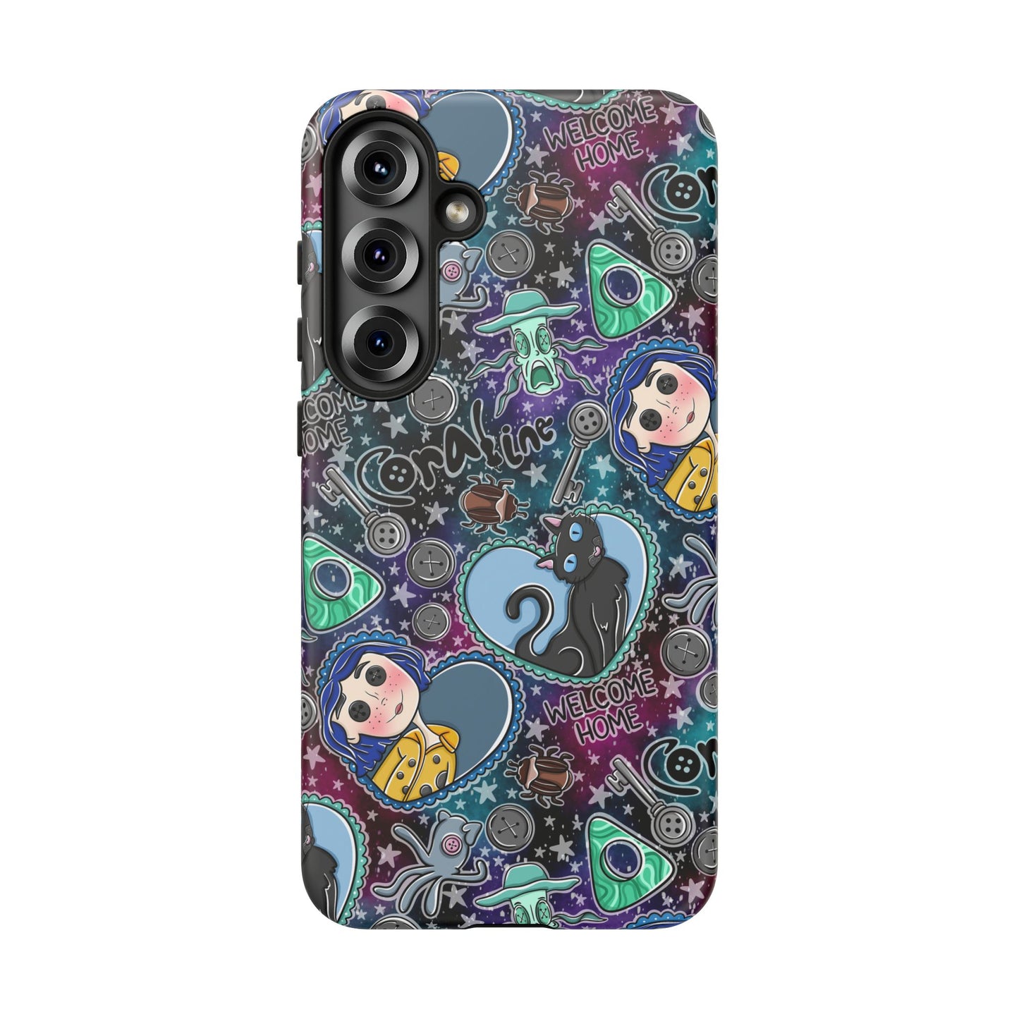 Button Girl Tough Phone Case | Shockproof | Samsung Case | Google Case |