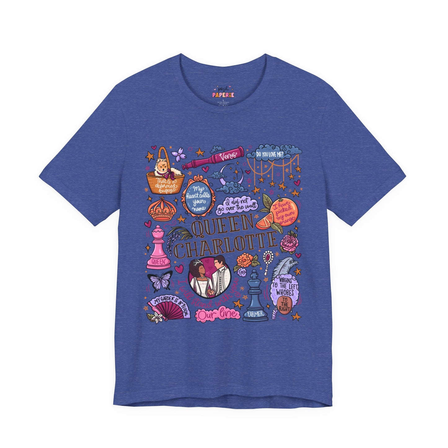 Queen Charlotte T-Shirt | Graphic Tee | Bookish Merch |